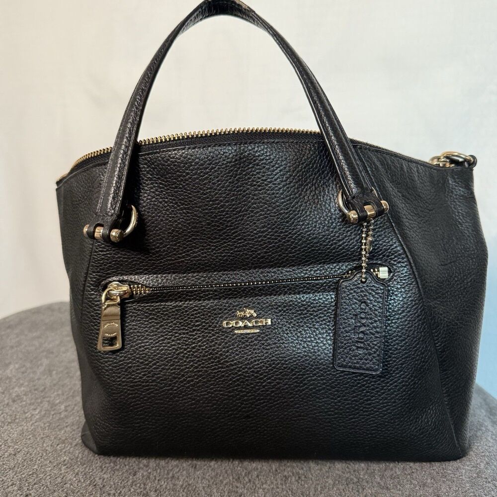 Auth Coach 2Way C6229 Handbag Shoulder Bag Crossbody Women Black